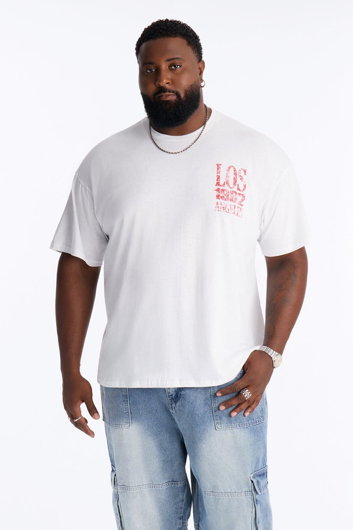 Los Angeles Pain And Protest Short Sleeve Tee - White