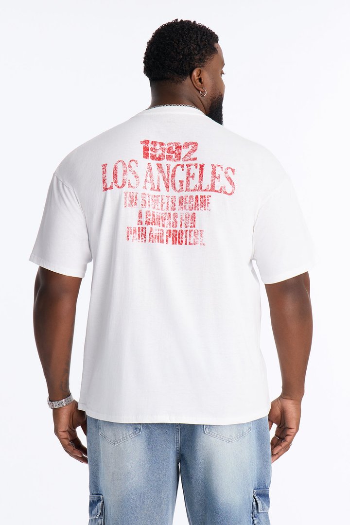 Los Angeles Pain And Protest Short Sleeve Tee - White