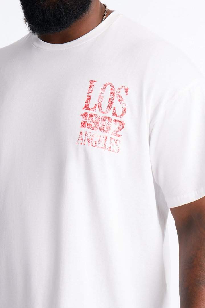 Los Angeles Pain And Protest Short Sleeve Tee - White