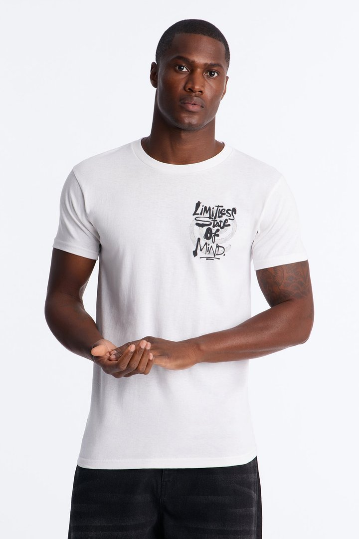 Limitless State Short Sleeve Tee - White