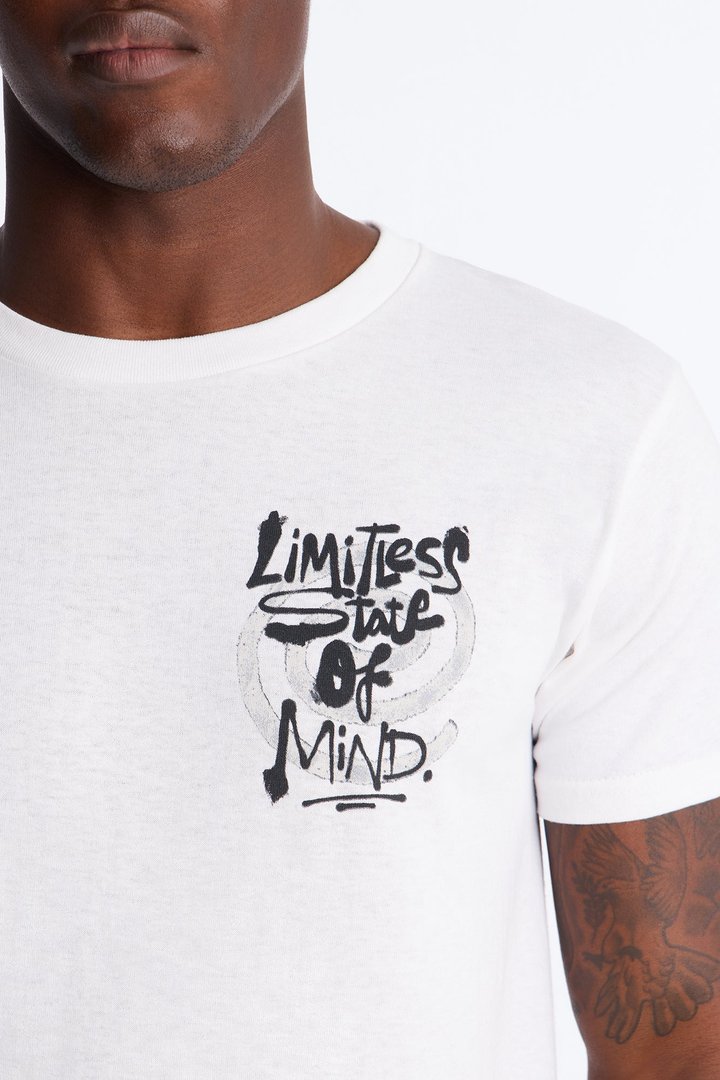 Limitless State Short Sleeve Tee - White