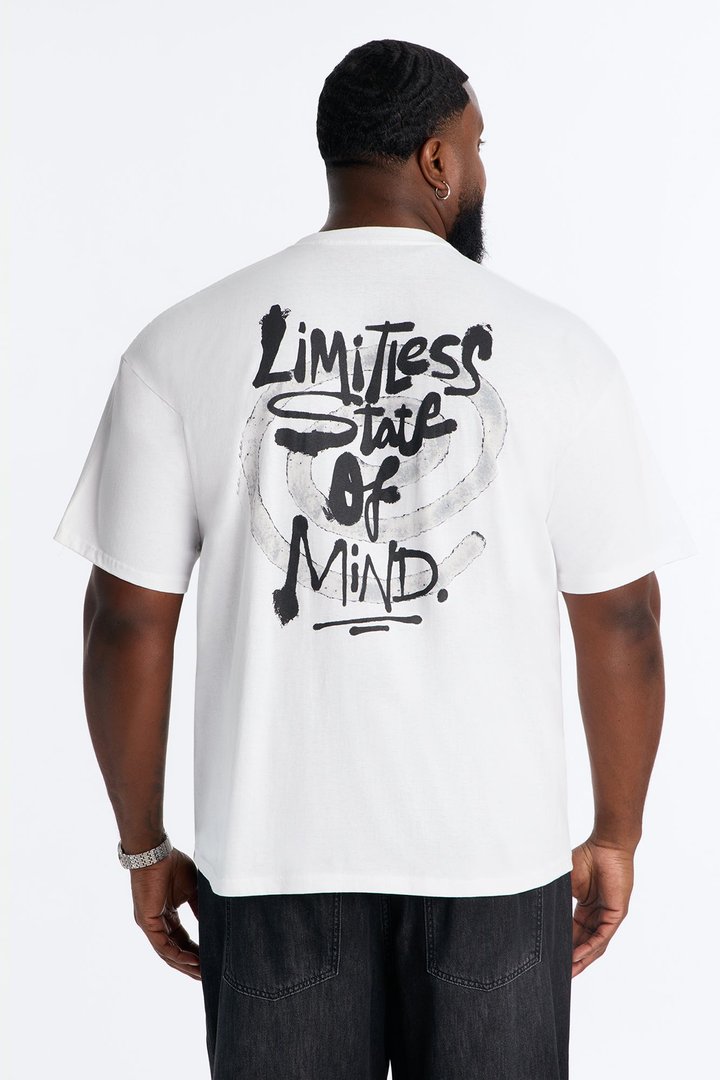 Limitless State Short Sleeve Tee - White