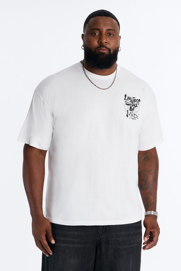Limitless State Short Sleeve Tee - White