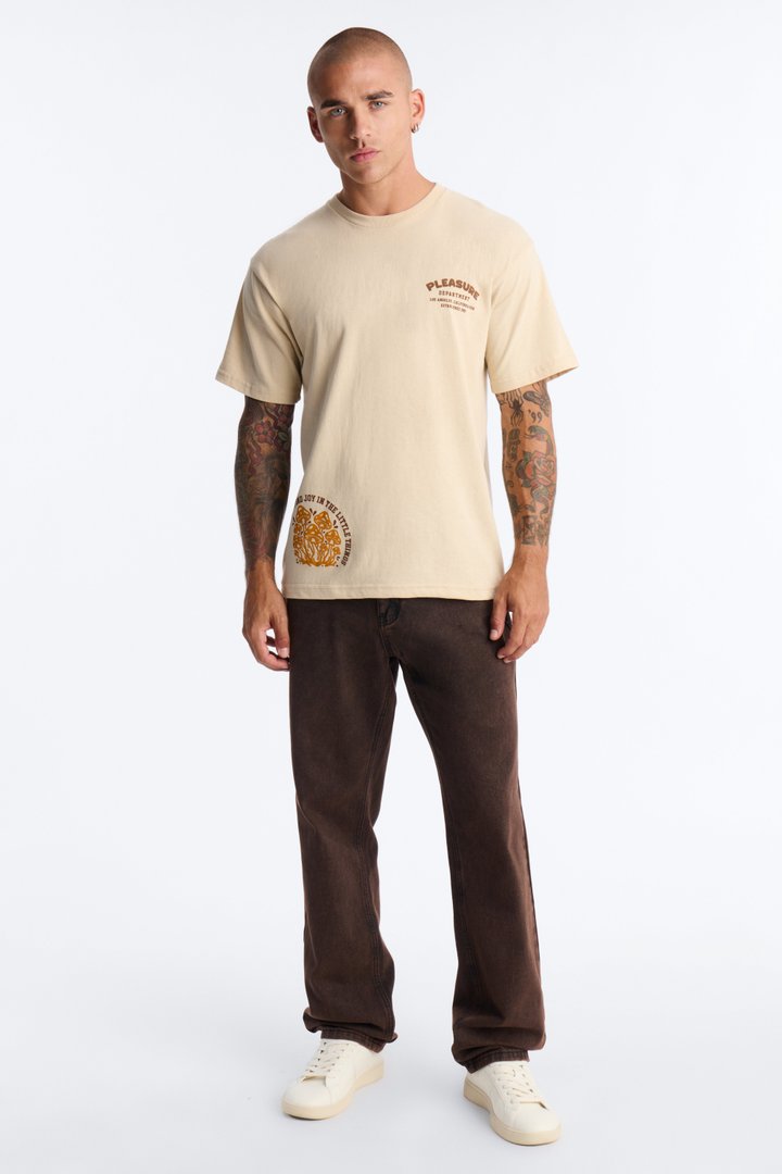 Pleasure Department Boxy Short Sleeve Tee - Sand