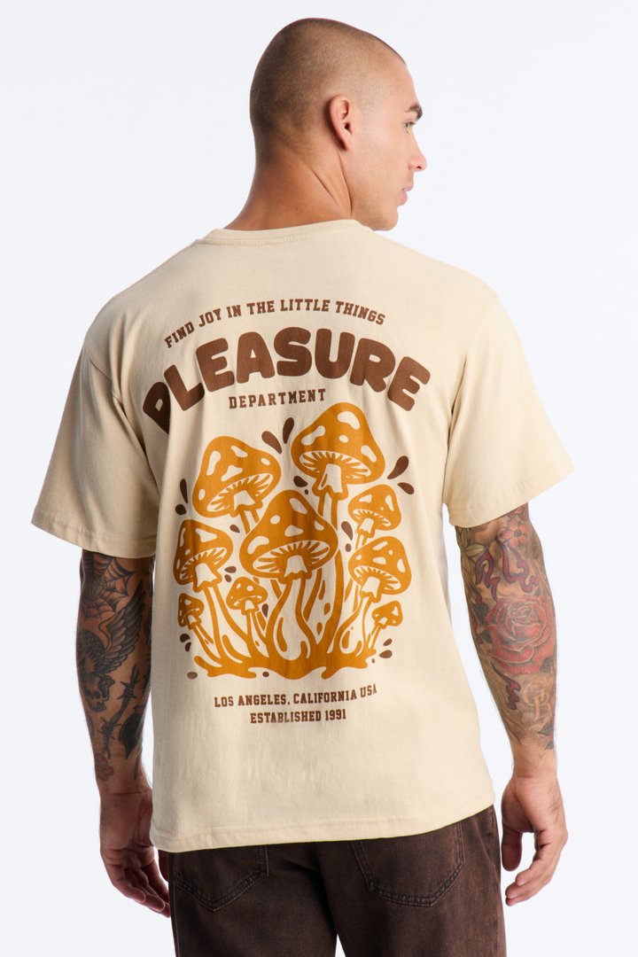 Pleasure Department Boxy Short Sleeve Tee - Sand