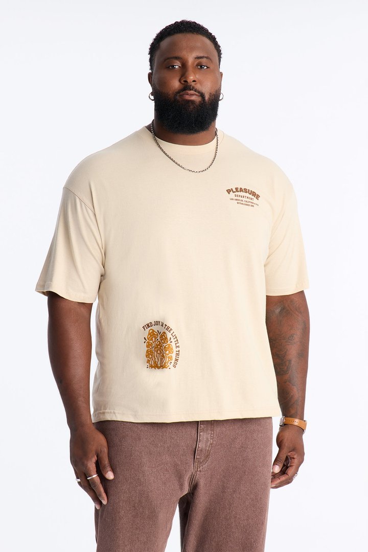 Pleasure Department Boxy Short Sleeve Tee - Sand