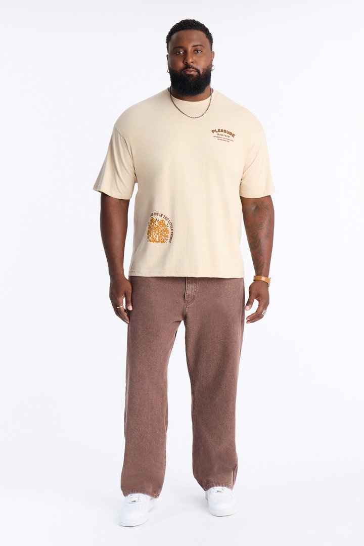 Pleasure Department Boxy Short Sleeve Tee - Sand