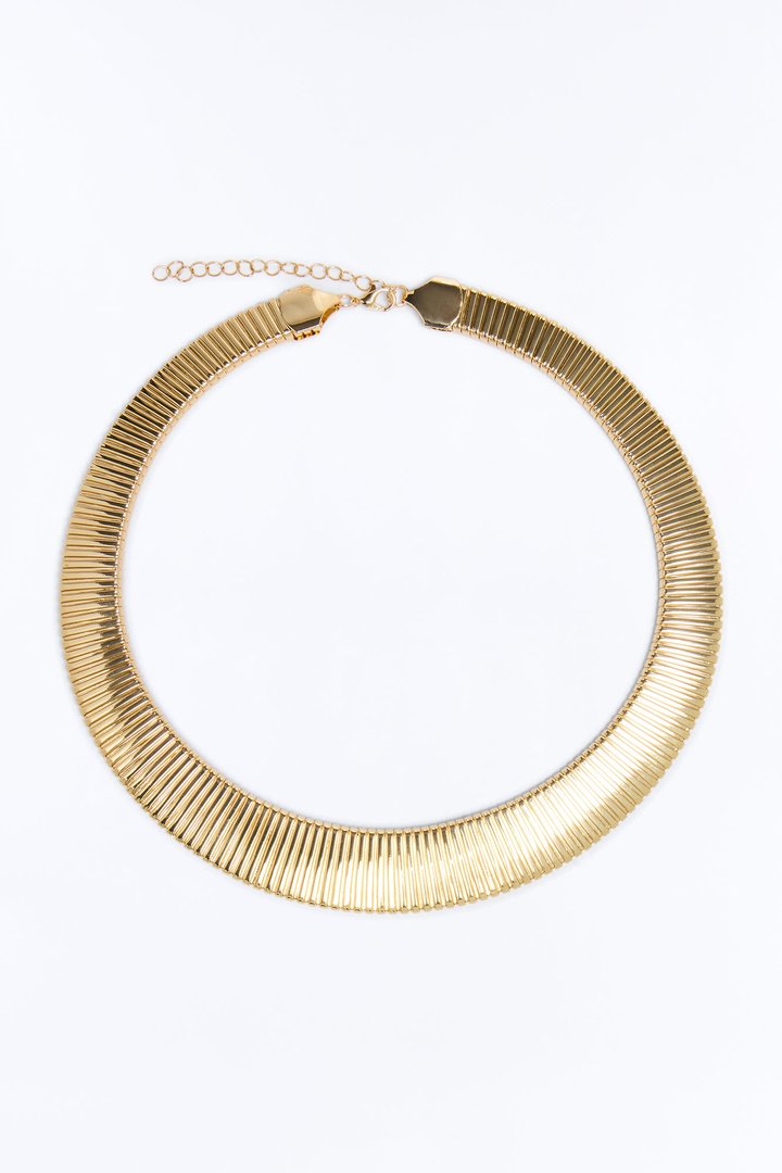 Silent Flex Choker Necklace - Gold