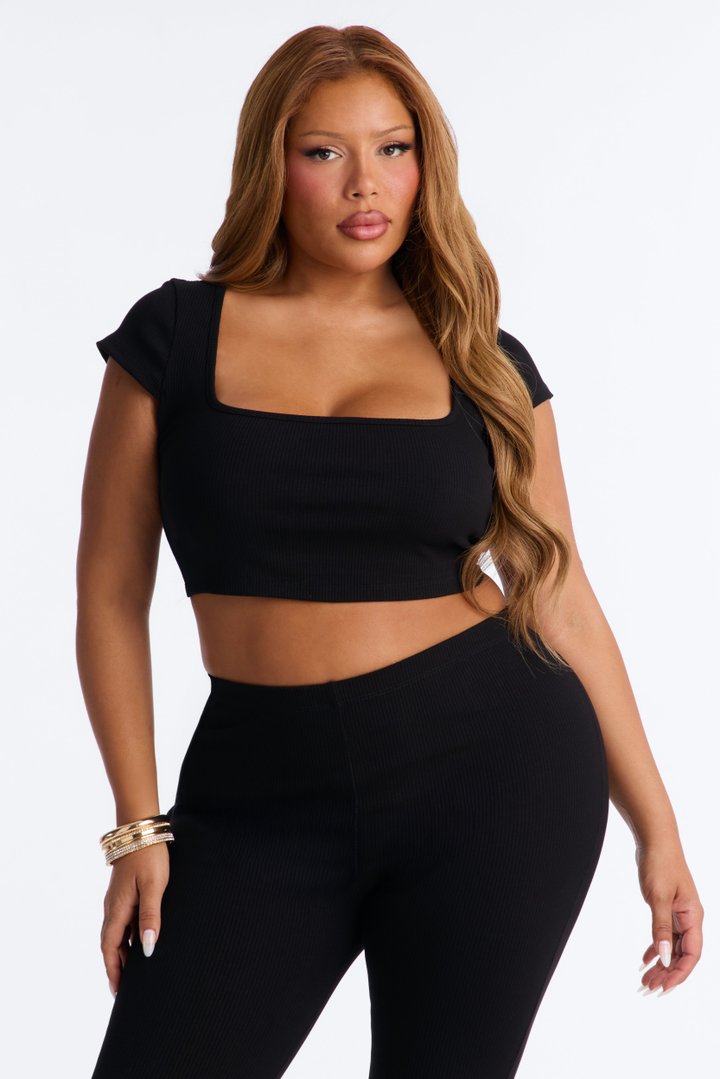 Remy Snatched Capri Pant Set - Black