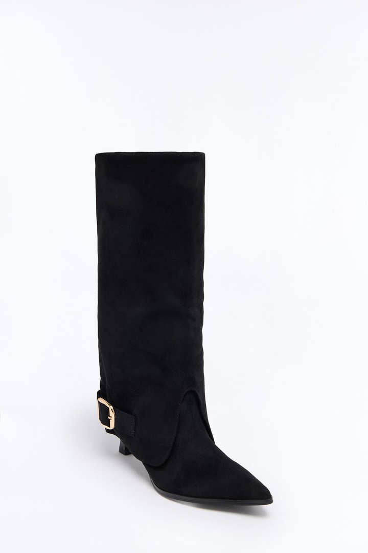 Stables Buckle Overlay Boots - Black