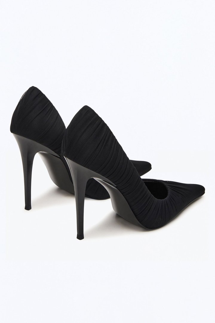Steve Madden Elegant Mesh Stiletto Pumps - Black