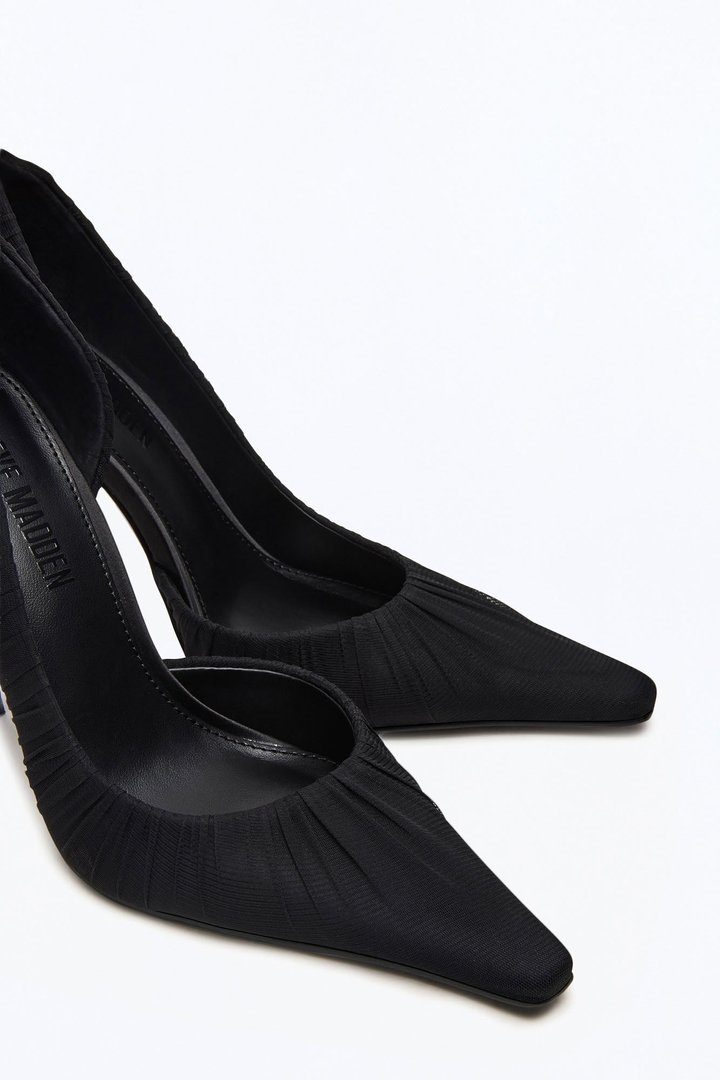 Steve Madden Elegant Mesh Stiletto Pumps - Black