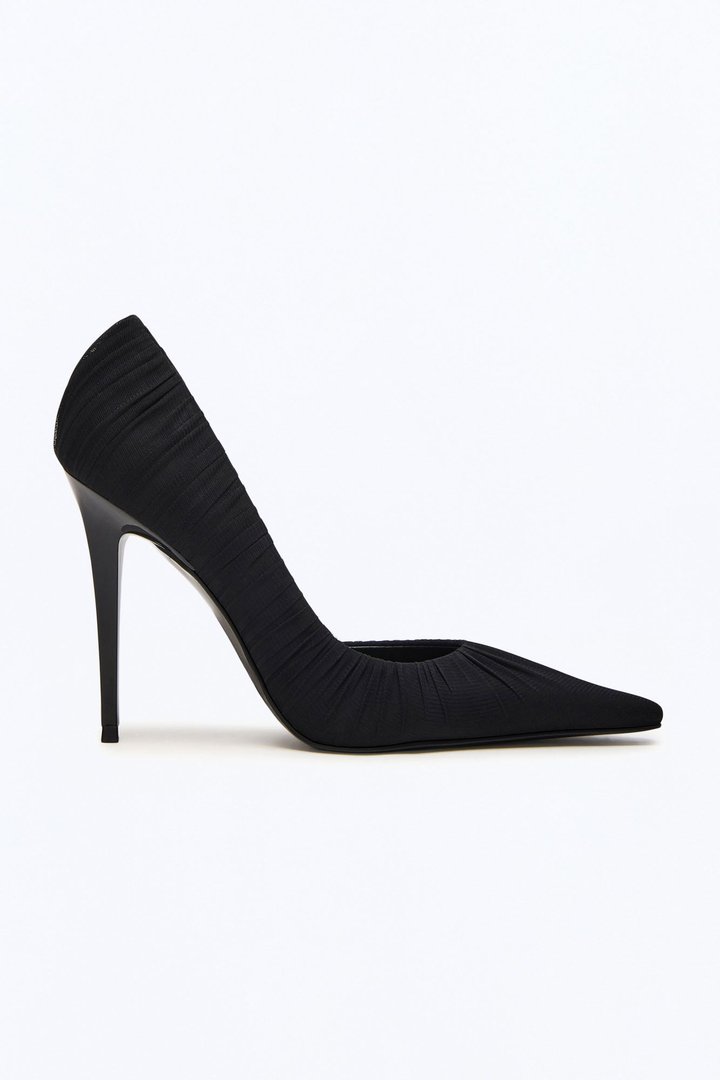 Steve Madden Elegant Mesh Stiletto Pumps - Black