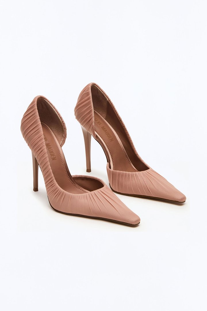 Steve Madden Elegant Mesh Stiletto Pumps - Mocha