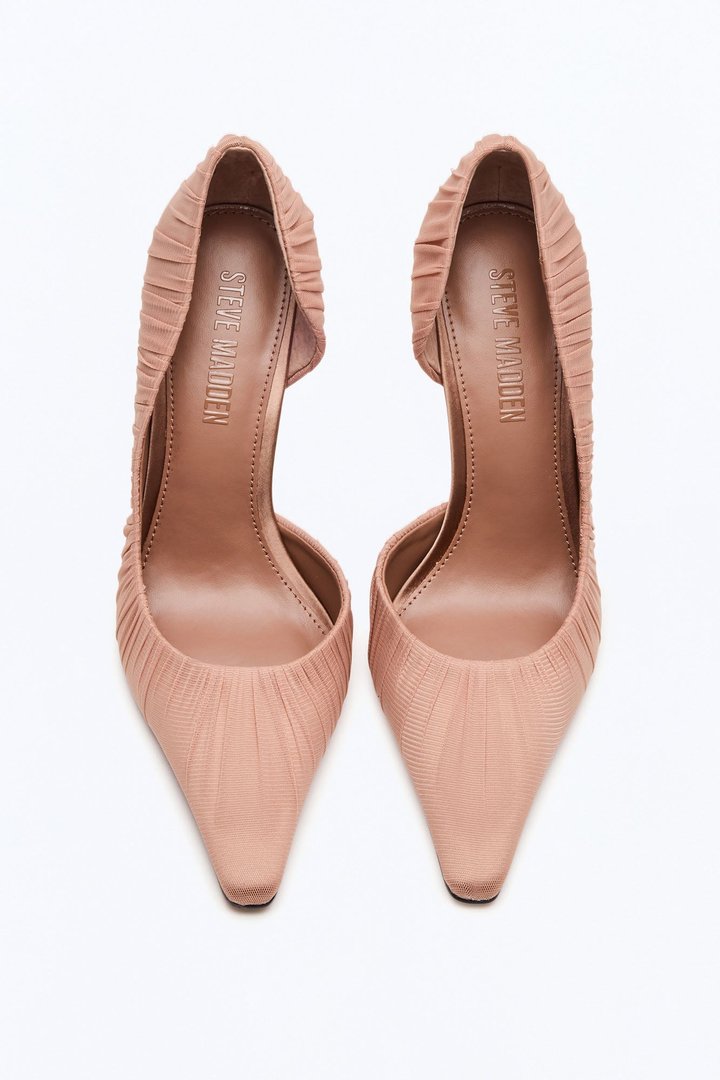 Steve Madden Elegant Mesh Stiletto Pumps - Mocha