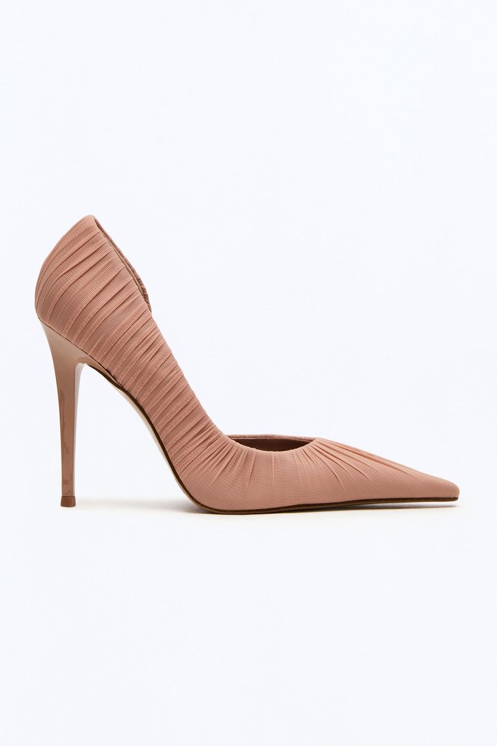 Steve Madden Elegant Mesh Stiletto Pumps - Mocha