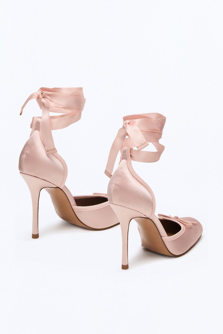 Steve Madden Larina Satin Pumps - Pink