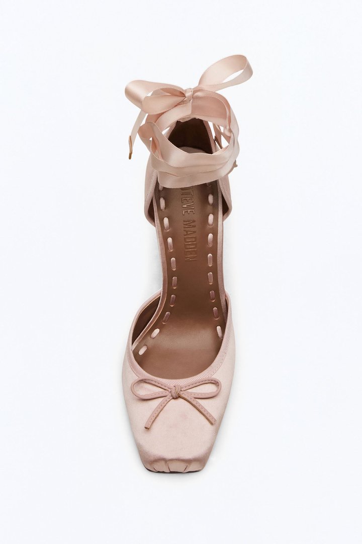 Steve Madden Larina Satin Pumps - Pink