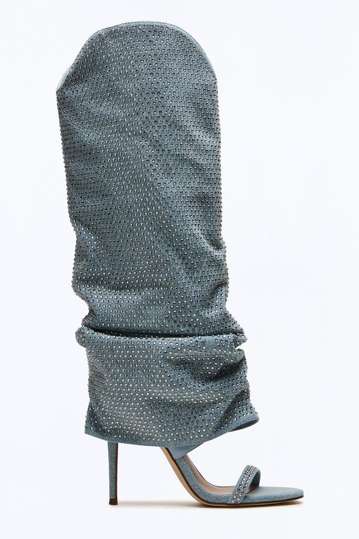 Steve Madden Ravine Denim Boots - Denim