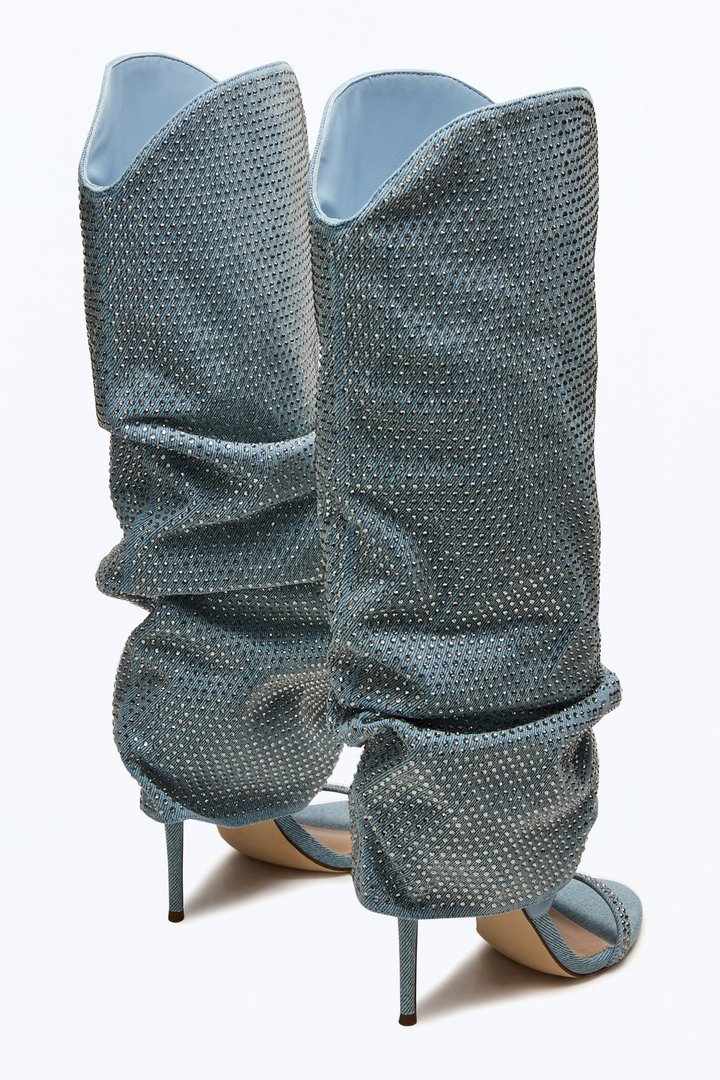 Steve Madden Ravine Denim Boots - Denim