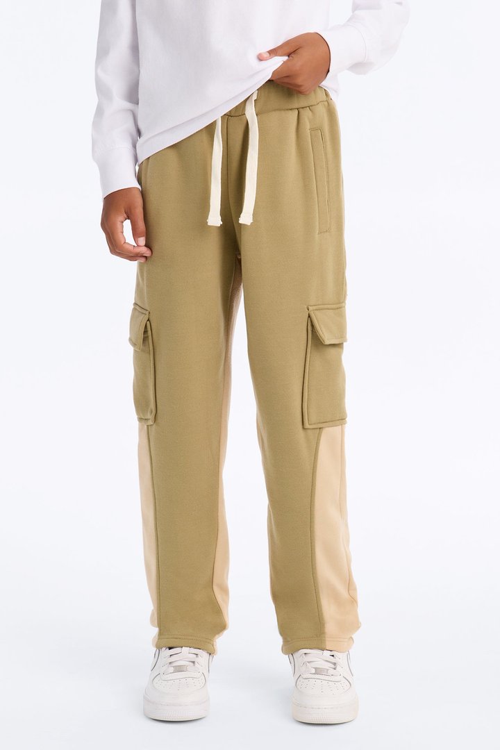 Mini Show A Little Cargo Flare Pant - Olive