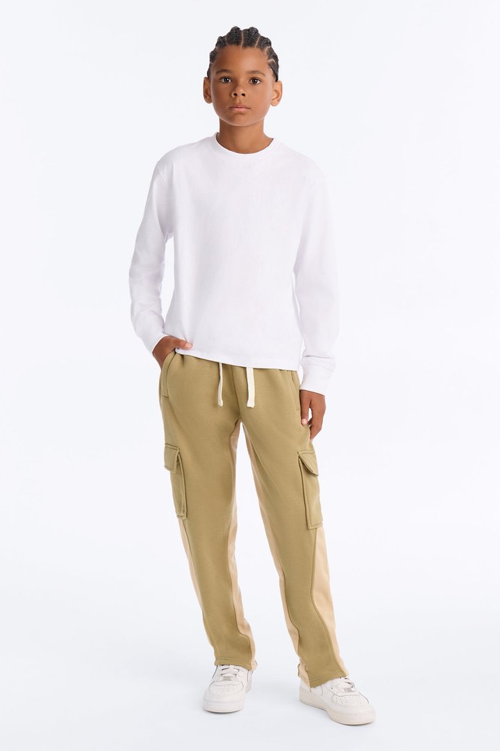 Mini Show A Little Cargo Flare Pant - Olive