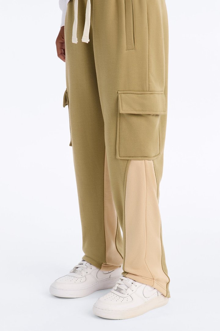 Mini Show A Little Cargo Flare Pant - Olive