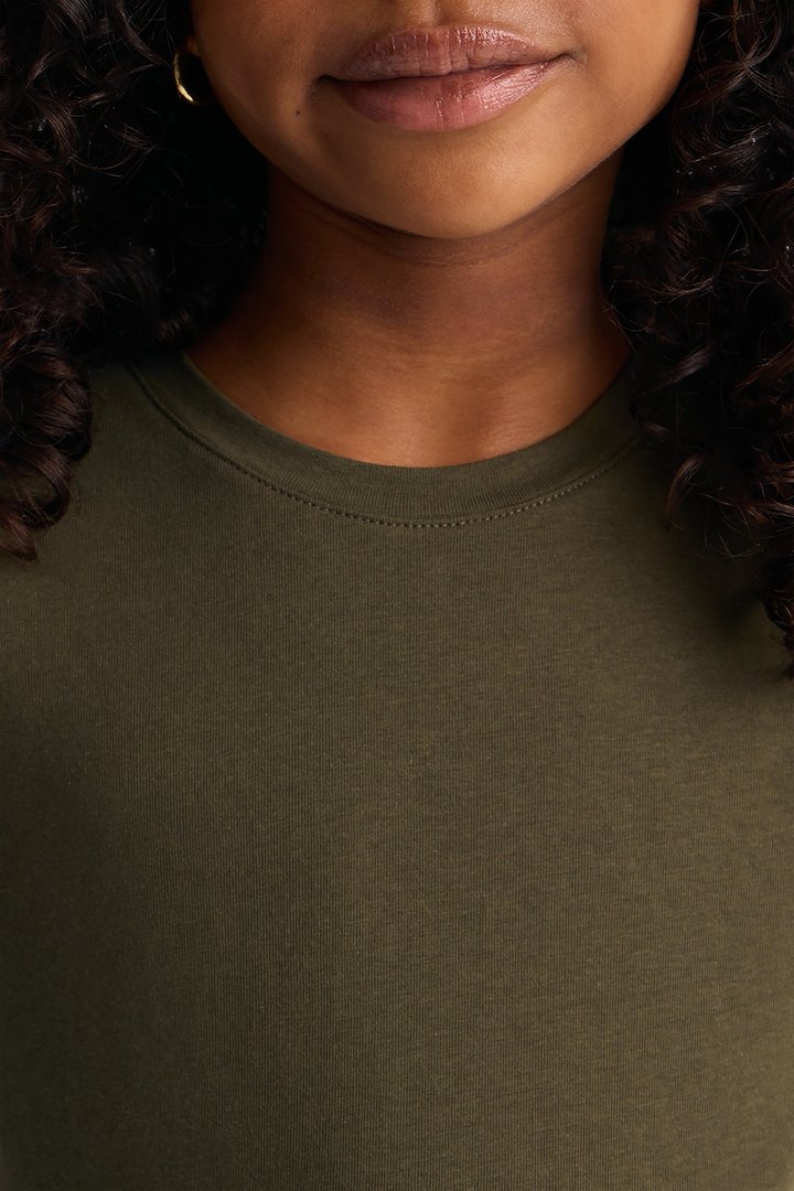 Mini My Everyday Crew Neck Tee - Olive