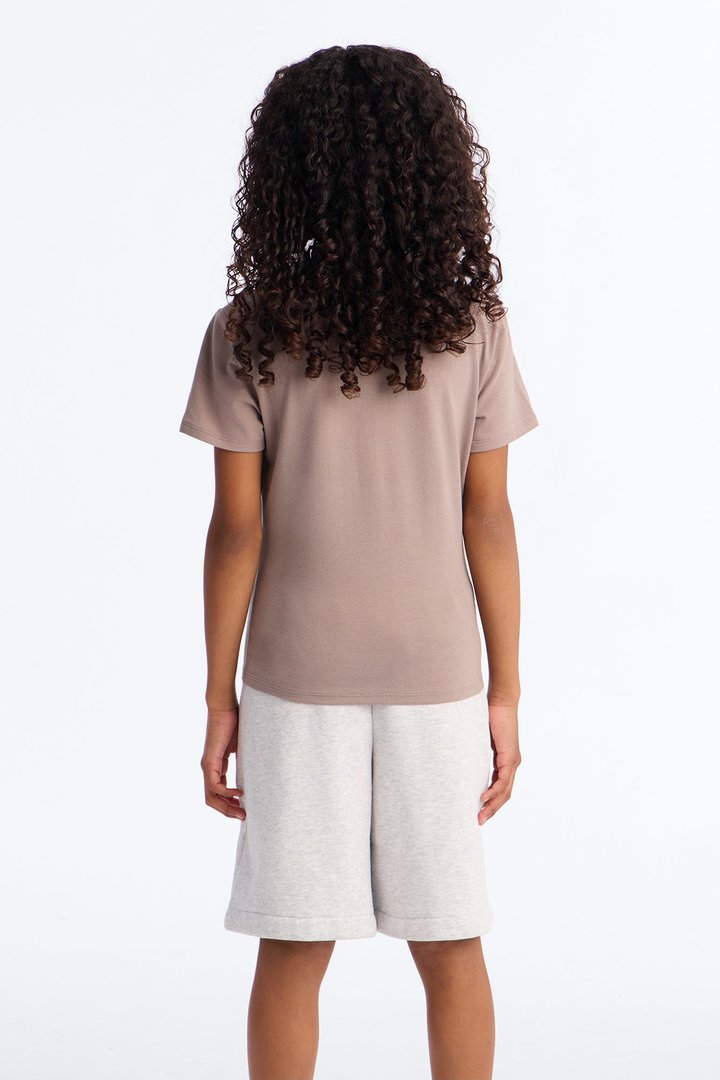 Mini My Everyday Crew Neck Tee - Stone