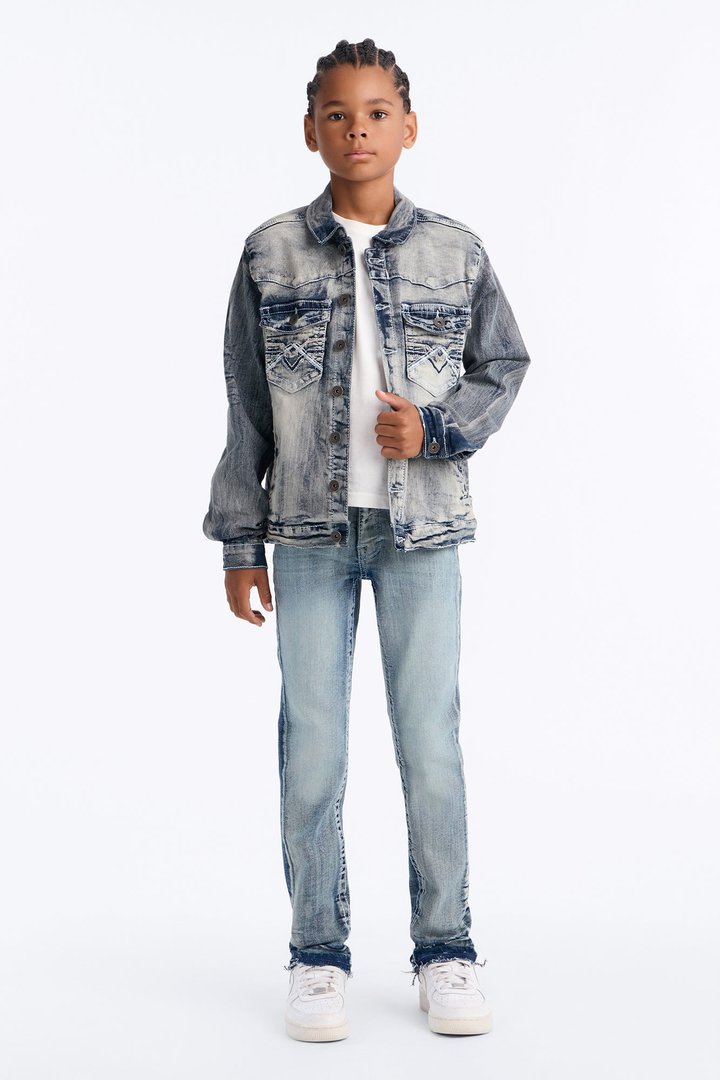 Mini Ready For Anything Denim Jacket - Light Blue