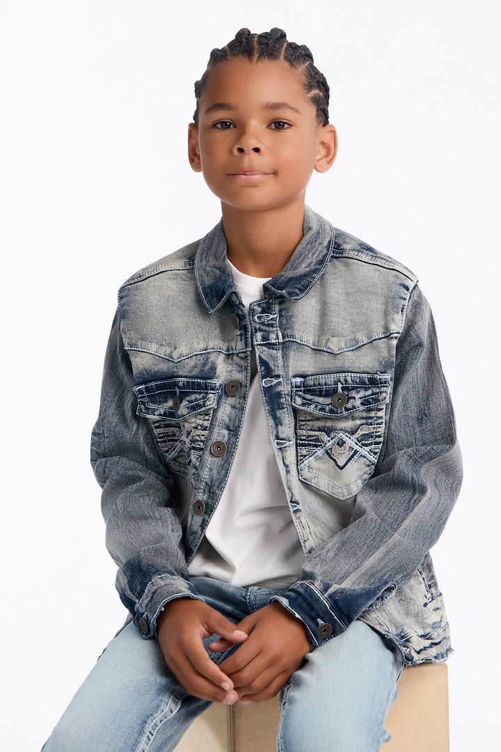 Mini Ready For Anything Denim Jacket - Light Blue