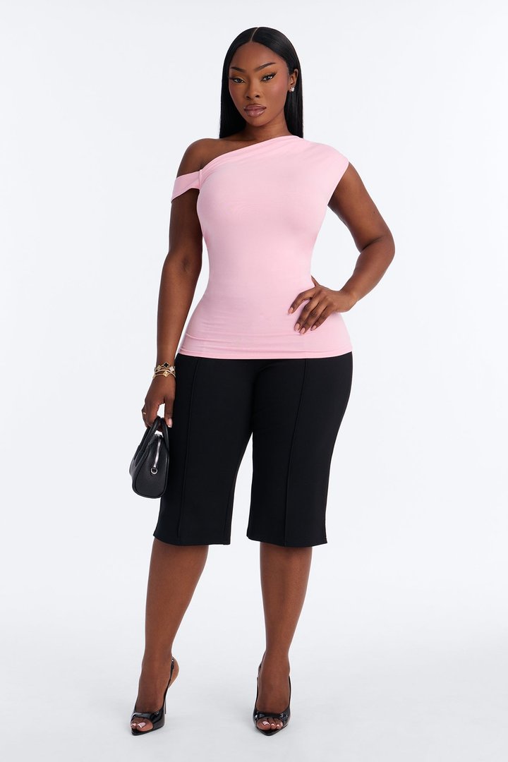 Bianca One Shoulder Top - Pink