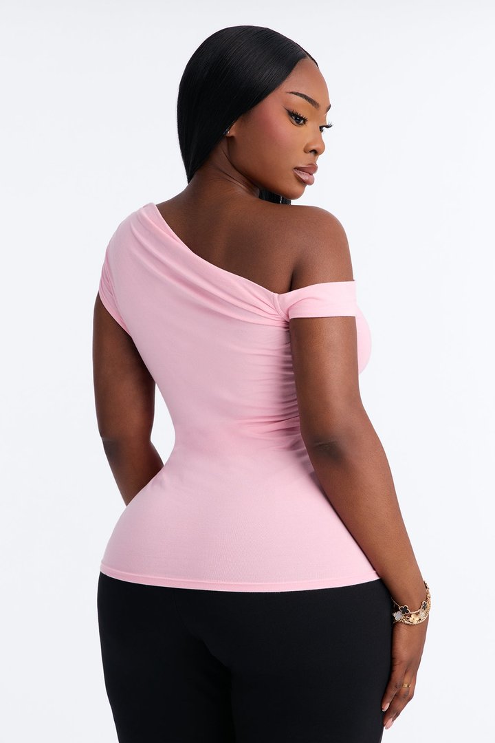Bianca One Shoulder Top - Pink