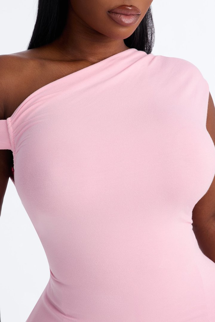Bianca One Shoulder Top - Pink