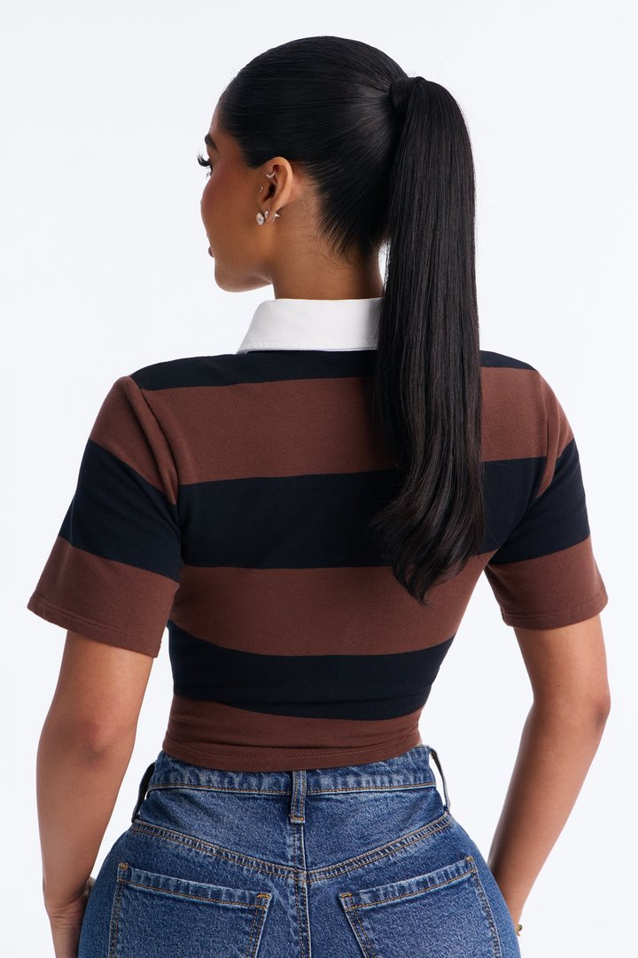 Sporty Era Polo Shirt - Brown/combo