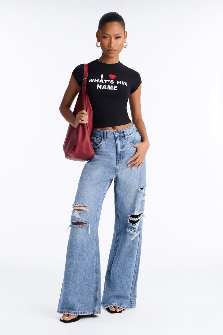I Heart What's His Name Tee - Black