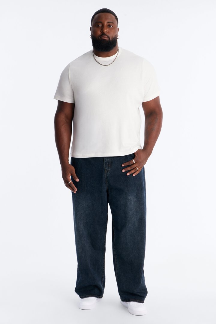 Shadow Flag Baggy Jean - Dark Wash