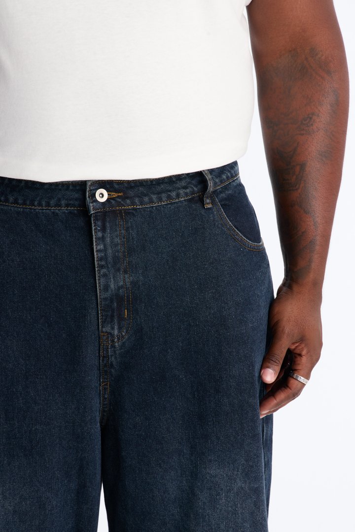 Shadow Flag Baggy Jean - Dark Wash