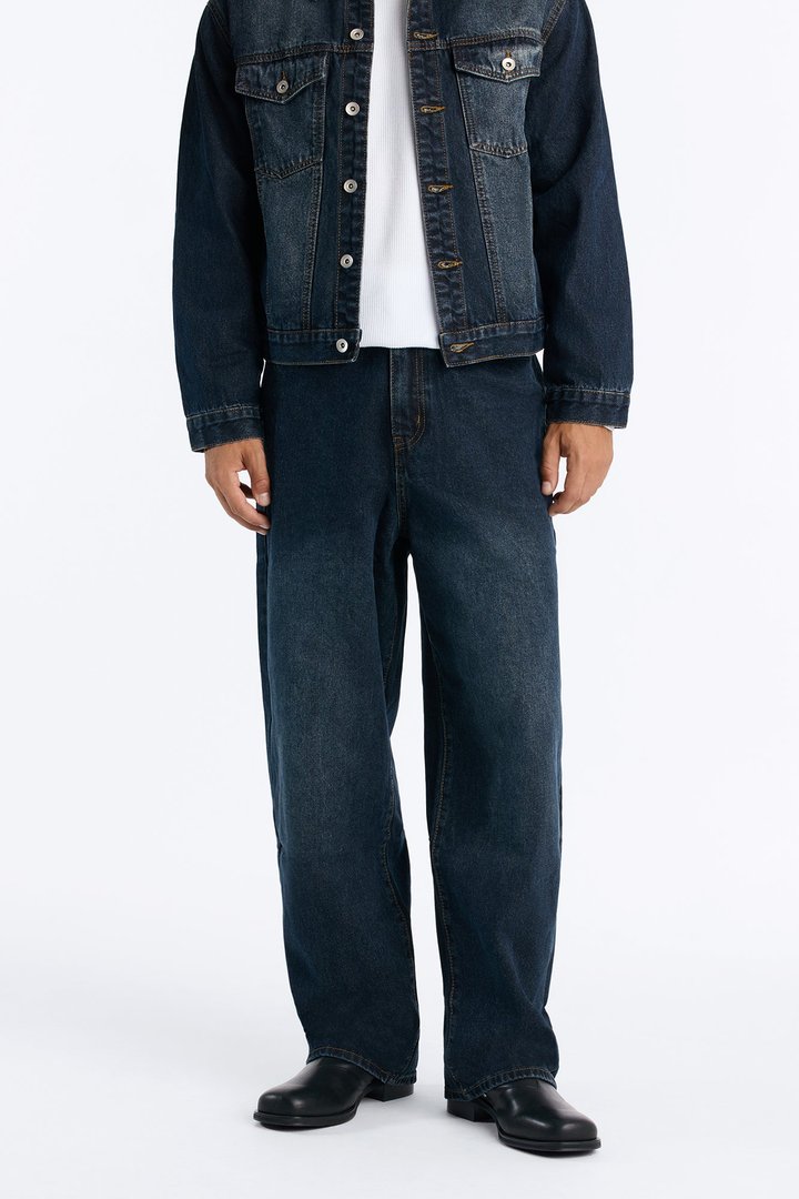 Shadow Flag Baggy Jean - Dark Wash