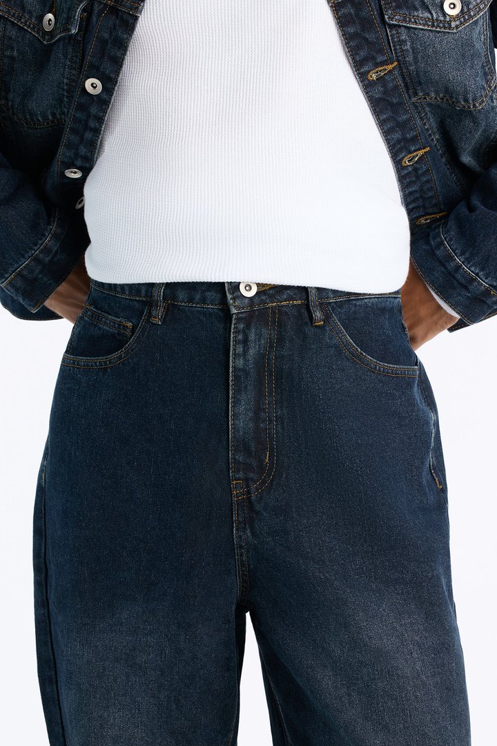 Shadow Flag Baggy Jean - Dark Wash