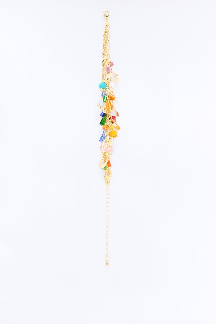 Charmed I'm Sure Bracelet - Gold/Multi