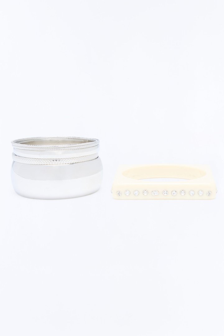 Sweet Chaos 6 Piece Bracelet Set - Silver/Combo