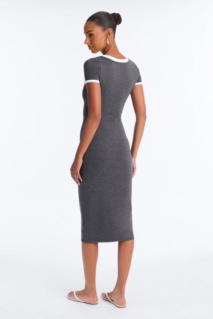 Everyday Palette Midi Dress - Grey/combo