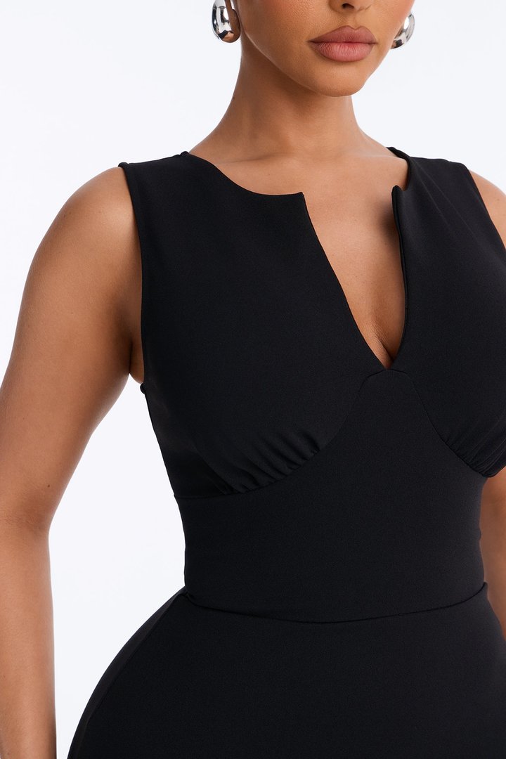 Charolette Sleeveless Midi Dress - Black