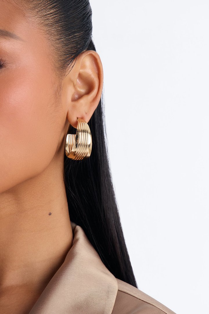 Gentle Soul 6 Pair Earring Set - Gold