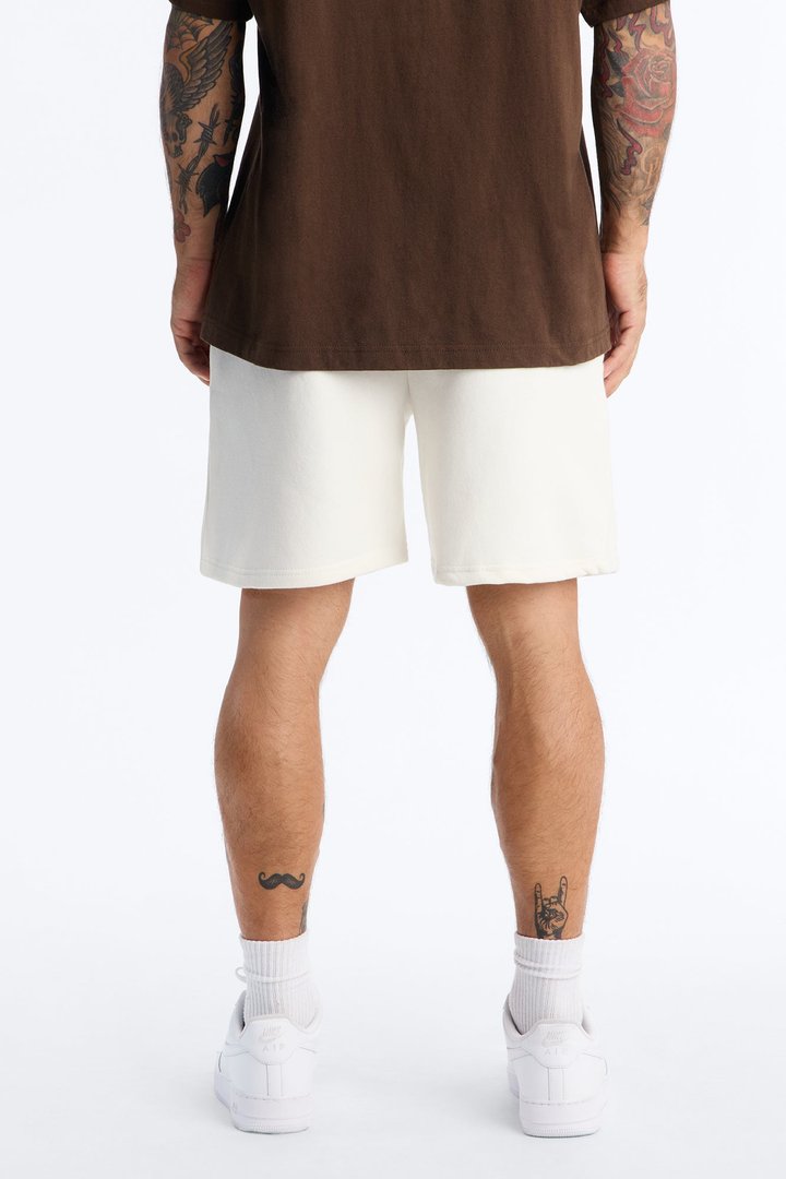 Kisses From My Love Relaxed Sweat Short - Cream/combo