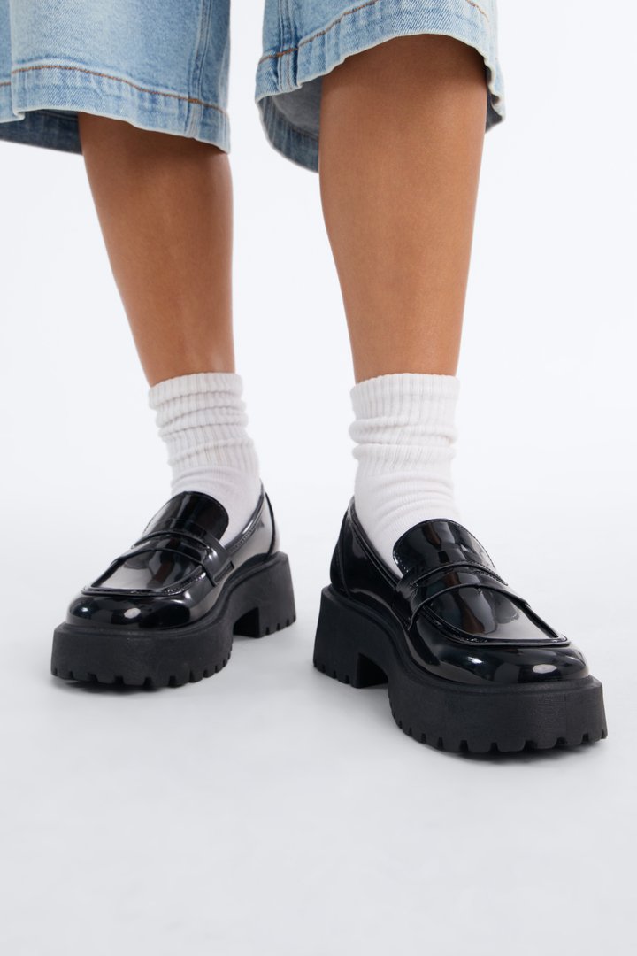 Off To Class Loafers - Black