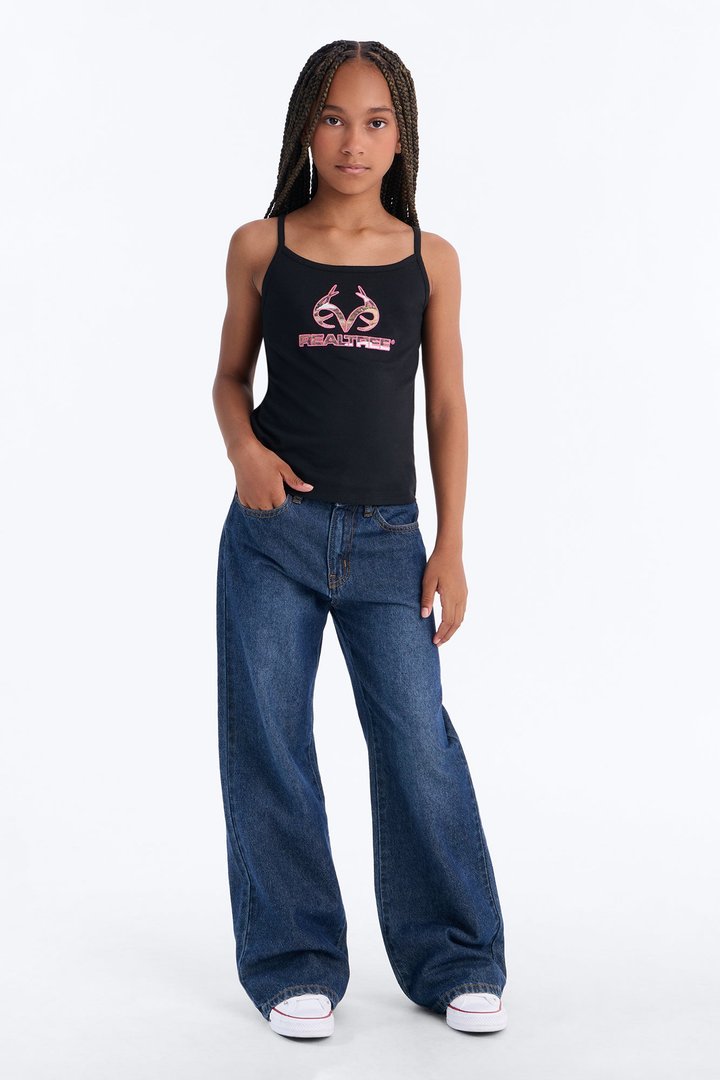 Mini Realtree Tank Top - Black