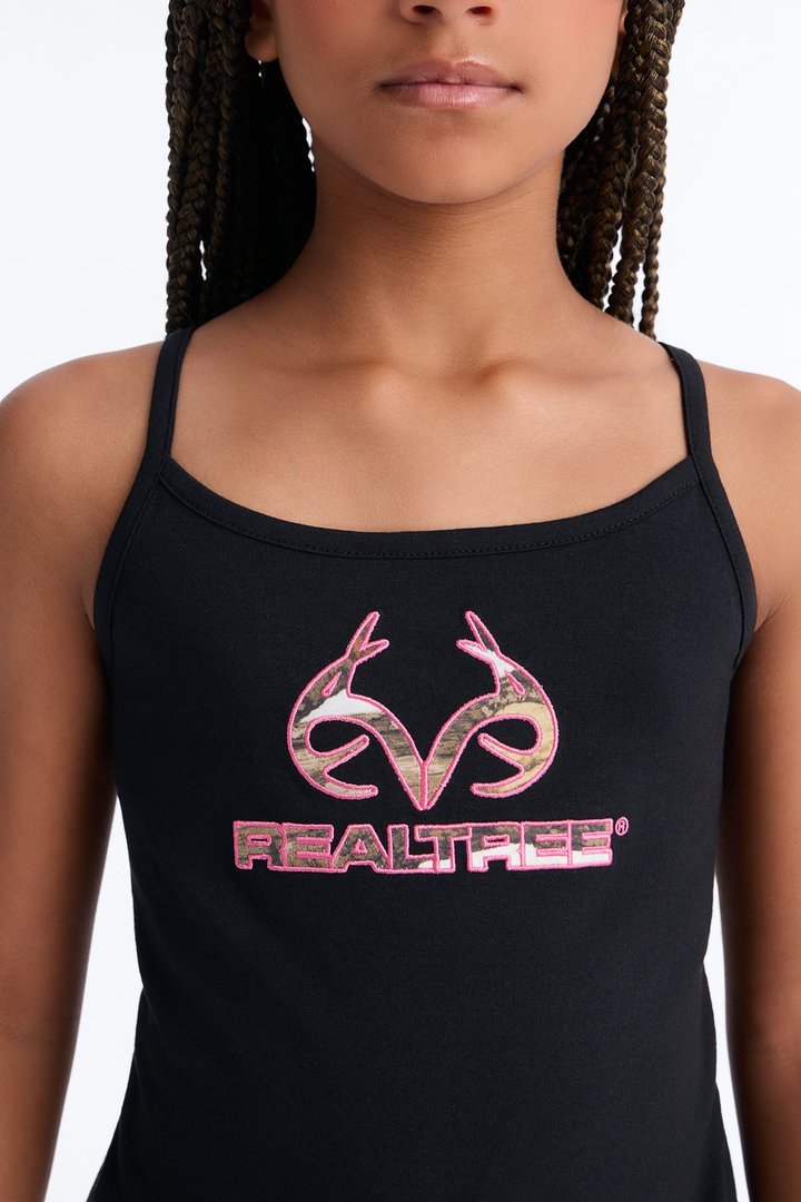 Mini Realtree Tank Top - Black