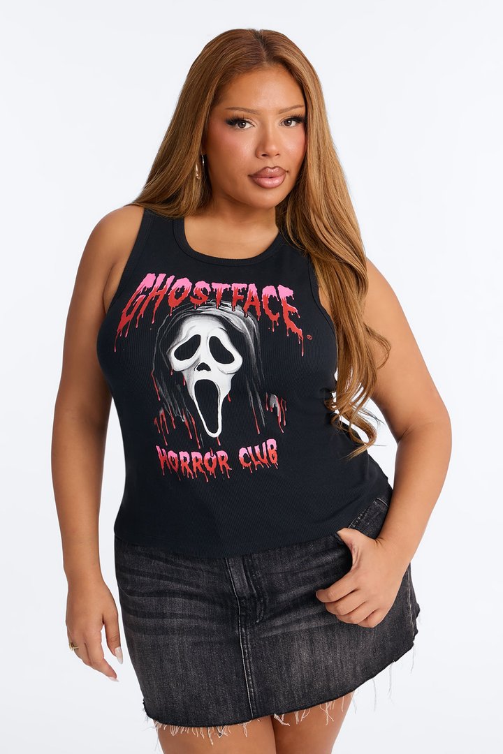 Ghostface Horror Club Tank Top - Black